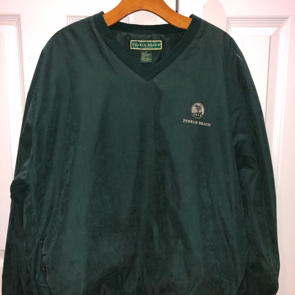 Vintage pebble beach green pullover sweater